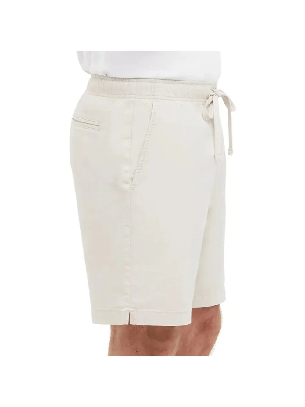NWT Banana Republic Men's L Pull-On Shorts Tan 98% Cotton